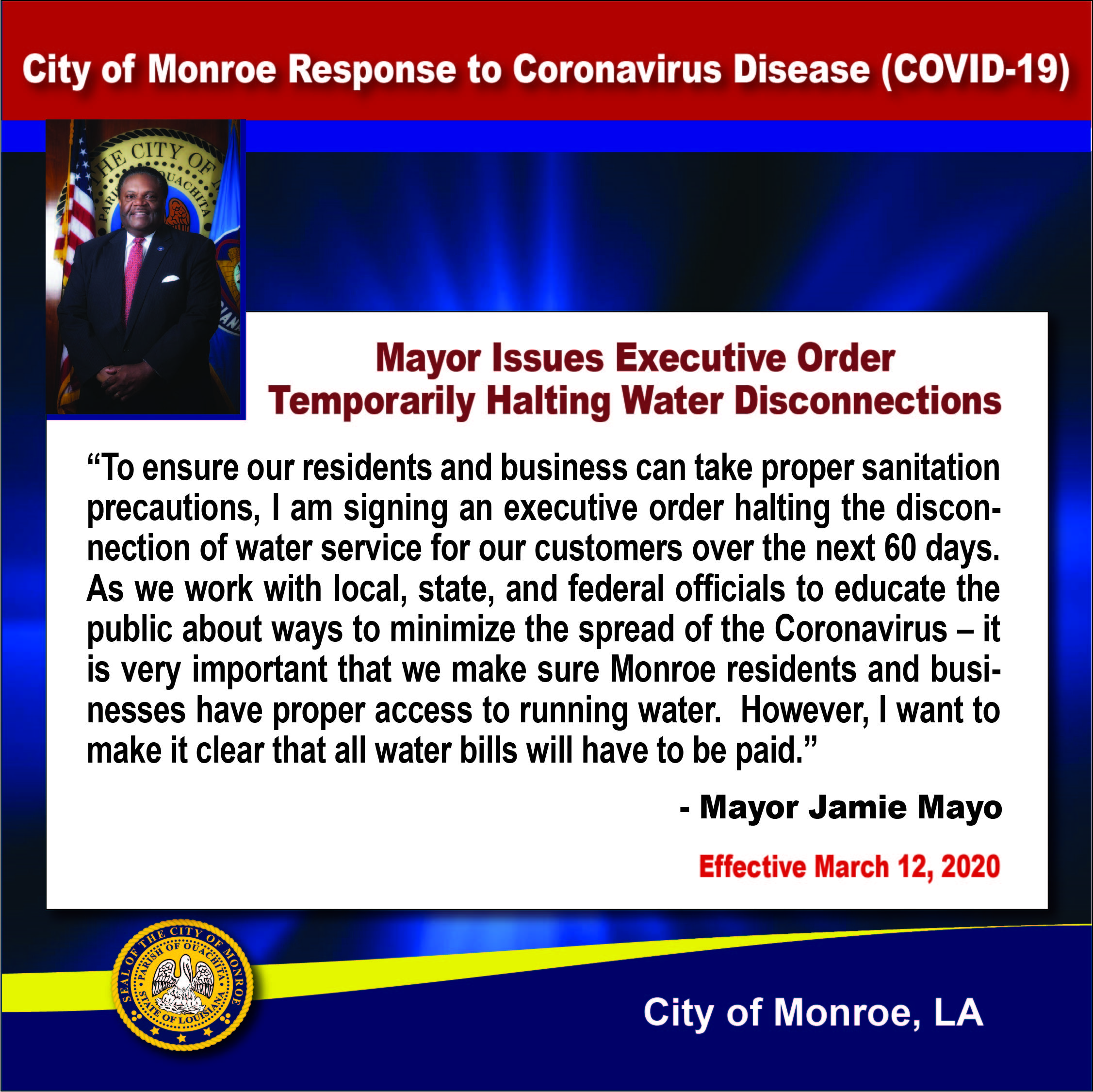 COVID-19 Response City of Monroe La