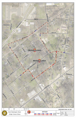 Temporary Bridge Closure - Short Washington Street