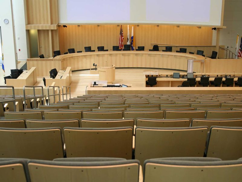 City council meeting room